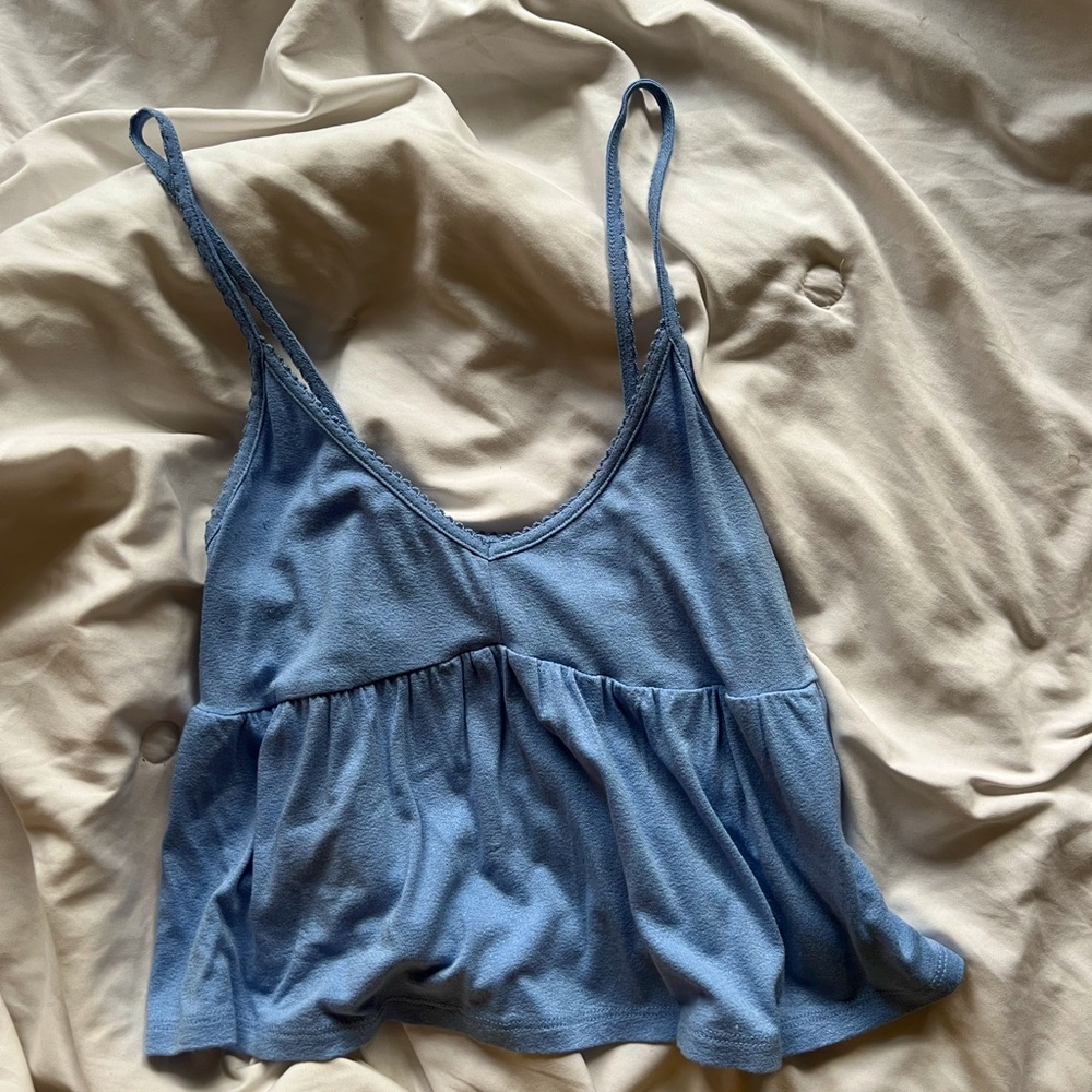 Pacsun light blue babydoll tank